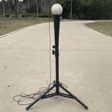 야구 배팅기 훈련 티볼 연습대 지지대 타격대 로프 타격 소프트볼 야구공 스윙 연습, 1개, 안정적 타격 시트+소프트볼