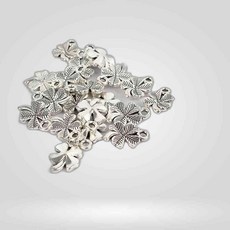 네잎클로버 실버 목걸이 키링 액세서리 펜던트 메달 부자재 목걸이팬던트 키링팬던트