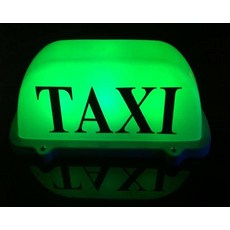 택시 지붕등 방수 표시등 개인택시 시거잭 지붕 무드등, 화이트 TAXI (그린), 1L, 1개