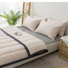 양면 투톤 워싱 간절기 침구 베개커버 50 x 70cm 베이지