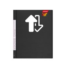 【Databank】A4四孔標準型可換封面活頁資料夾 4孔夾 資料本 檔案夾【1本】(V649-49), 1個, 黑色1本