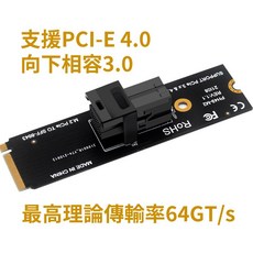 M.2 M-Key 轉 SFF-8643 轉接卡 U.2 / NVMe SSD 轉接, 1個, 全新品