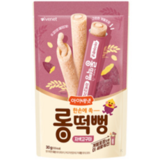 아이배냇 유아용 롱떡뻥, 5개, 30g, 자색고구마맛