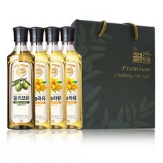 Haepyo 優質葵花籽油 3入+橄欖油禮盒, 1套