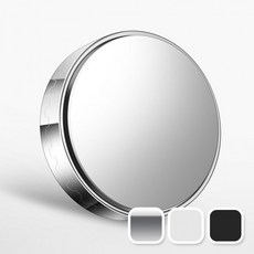 흡착식 사이드 미러 보조 거울 사각지대 차선 주차, 1개, NSG116  01흡착보조-실버