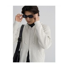 브랜드정품 에잇세컨즈 8SECONDS 헤비게이지 후드 집업 가디건 카디건 아이보리 310128