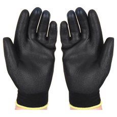 PU工作手套，耐磨防護，舒適透氣，提升工作效率, M-灰色(1雙), 1個