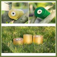 나무 접목 테이프 PE 필름 과수 묘목 가지 밀봉 보호 수분 증발 방지 신축성 광투과 접합부 건조, 1개, 옐로우2cm