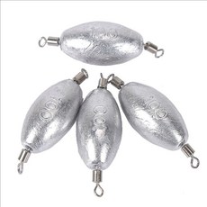 釣友俱樂部 快速轉環鉛墜, 1個, 雙環橄欖鉛墜-3克-1枚