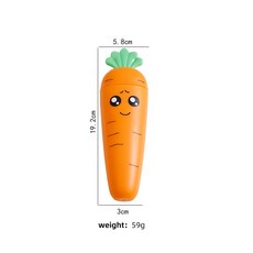 久盈 兒童蘿蔔餐具 304不鏽鋼兒童餐具 創意卡通蘿蔔勺子叉子刮泥勺 寶寶學習餐具組, 1個, 收纳盒