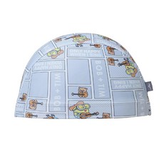 MIZUNO(미즈노) 수영 경영 미니언 Bob Tim 2way 캡 25SS 전체 패턴 디자인 N2JWC500 F 사이즈 화이트