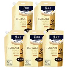 츠바키 파인투데이 프리미엄 리페어 샴푸 리필용, 5개, 600ml