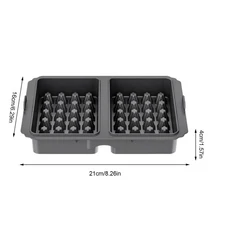 에어 프라이어 용 실리콘 와플 가능한 베이킹 금형 만들기 케이크 쿠키 트레이 안전 삽입 액세서리, 02 Gray, 01 빠른  Mainland