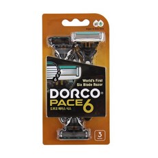 도루코 페이스 6 휴대용 면도기, 3개입, 1개