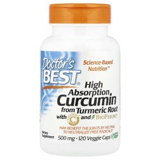 닥터스베스 강황 커큐민 효능 Curcumin 120캡슐 Doctors Best, 1개