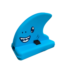 兒童游泳輔助裝備 鯊魚造型背浮 游泳背板 游泳訓練浮板 兒童游泳裝備, 藍色