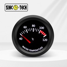 12V汽車改裝52mm增壓/水溫/油溫/油壓/空燃錶，賽車儀錶505系列，電壓錶/數位水溫計，汽車機車通用, 1個, 5054水溫表