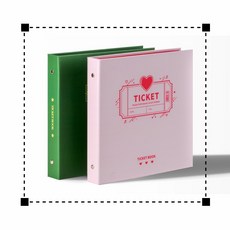 티켓북 1개 만들기 커스텀 주문제작 무광 유광코팅 엽서보관 손목띠 카드 콘서트표 포토카드 속지 2단 3단