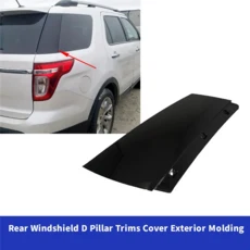 포드 익스플로러 11-14 D 필러 몰딩 자동차 뒷문 앞 유리 외부 트림 커버 BB5Z-78290A60-AA BB5Z78290A60AA, 01 Black Right