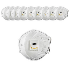 쓰리엠 안면부여과식 1급 방진마스크, 10개, 단일