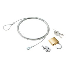 ELECOM 보안 와이어 자물쇠 멀티 잠금 부품 일반 키 ESL-3A, One Size_자물쇠, 상세 설명 참조0, 상세 설명 참조0, 1개
