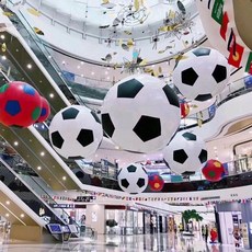 비치볼 대형 풍선 색깔공 에어 수구 놀이 파티 수영 탱탱볼 공 장난감, 1개, E. 60cm 축구공 + 손 펌프, 1cm