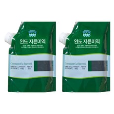 [청해거상] 유기인증 완도 자른미역 400g X 2봉 산지직송 건미역, 2개