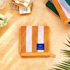 모던하우스 에토프 볼드 스트라이프 핸드타월 34 x 34 cm 65g, ORANGE, 1개