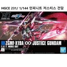 HG UC HGCE 231] 1/144 인피니트 저스티스 건담 /인피니티 저스티스 건담, 1개