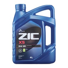 ZIC 지크 X5 5W20 4리터, 1개, 4L