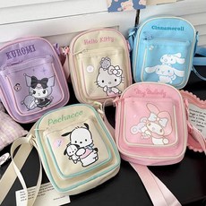 산리오 크로스백 정품 미니가방 2단지퍼 포차코 시나모롤 키티 마이멜로디