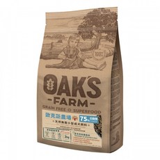 OAKS 歐克斯農場 無穀小型成犬飼料 (白身魚) 寵物飼料 小型犬專用，呵護腸胃，亮麗毛髮, 1個, 無穀小型成犬飼料【白身魚】,2KG, 2kg, Omega-3