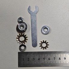 安全不割手開罐器，不鏽鋼多功能開罐刀，安全簡易開罐頭開瓶器, 【配件】大開罐器齒輪+刀片*1套, 1個