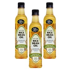 호주 알파원 Alfa One Rice Bran Oil 미강유 라이스 브레인 오일, 500ml, 3개