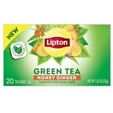 허니 진저 녹차 티백, 6개