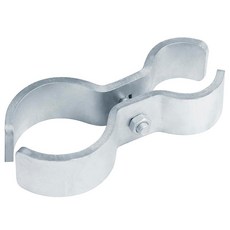 Eoere 체인 링크 헤비 펜스 패널 클램프 2세트 안장 켄넬 7.6cm x 4.4cm(3인치 1-5/8인치) 파이프 프레임용 106775, Eoere 체인 링크 헤비 펜스 패널 클램프 2세트,