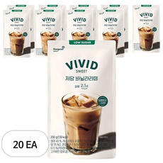 비비드스위트 저당 바닐라라떼, 200g, 20개