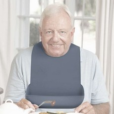 실리콘 성인턱받이 방수턱받이 어르신 어르신용품 식사보조, 상세페이지 참조, 1개