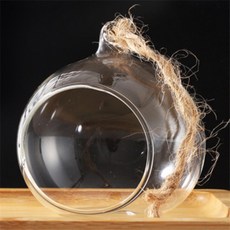 운아사랑 테라리움 투명볼 행잉 화분 아크릴 걸이형 인테리어 화분5쌍 장식소품, 10cm