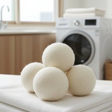 구김방지 드라이볼 다림질 정전기방지 양모볼 세탁 4p