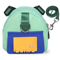 애완동물 여행용 트랙션 백팩 강아지 가방 간식 장난감 쓰레기봉투 핸즈프리 고양이 및 용품 외출 장비, 01 S, 01 녹색