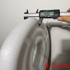 가래떡 스펀지 폼 원형 방풍 문틈 방음 코킹 차단 창문 막이 외풍 문풍지, F. 4.0cm, F. 12미터