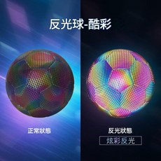 SIPAKE 反光夜光足球, 1個, 反光彩虹魚鱗