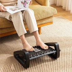 발거치대 풋스툴 사무실 책상 발받침대 풋레스트 책상발받침 사무실발판 책상발받침대, 블랙