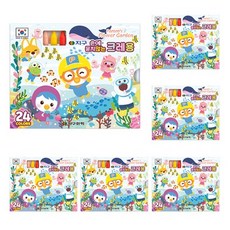 지구화학 뽀로로 크레용 6p, 24색