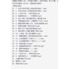 胡量誠 面相讀心術之識男攻略 23集 課程目錄