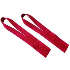 미끄럼 방지 코튼 조절 피트 밴드 손목 크로스 역도 흡수 스트랩 훈련 그립 벨트, 빨간색, Length 30cm, 1개
