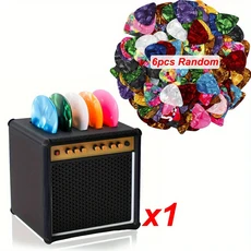 휴대용 기타 피크 스탠드 6개의 다양한 색상 포함 - 스피커 모델 팝 보관 정리함 ZSY, 01 1pc