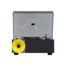 【台灣實體店家_狄倫思】一體式黑膠唱片機 hifi級 內建喇叭 藍牙播放 碳纖唱臂, 黃色, 黃色, I5