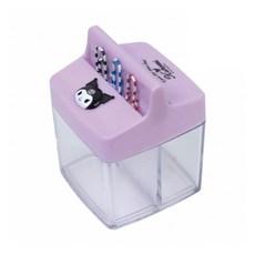 돈스텔 책상소품 사각자석클립통 쿠로미 1개입